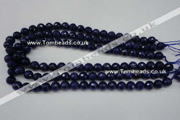 CCN1214 15.5 inches 10mm faceted round candy jade beads wholesale