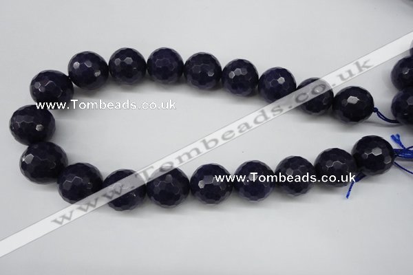 CCN1219 15.5 inches 20mm faceted round candy jade beads wholesale