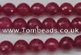 CCN1234 15.5 inches 10mm faceted round candy jade beads wholesale