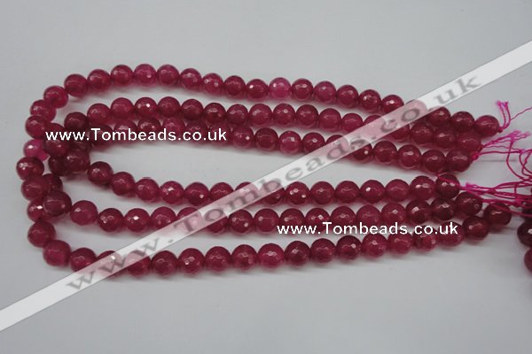 CCN1234 15.5 inches 10mm faceted round candy jade beads wholesale