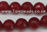 CCN1246 15.5 inches 14mm faceted round candy jade beads wholesale