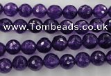 CCN1253 15.5 inches 8mm faceted round candy jade beads wholesale