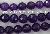 CCN1254 15.5 inches 10mm faceted round candy jade beads wholesale