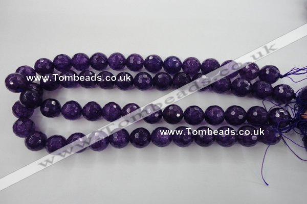 CCN1256 15.5 inches 14mm faceted round candy jade beads wholesale