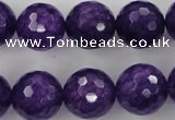 CCN1257 15.5 inches 16mm faceted round candy jade beads wholesale