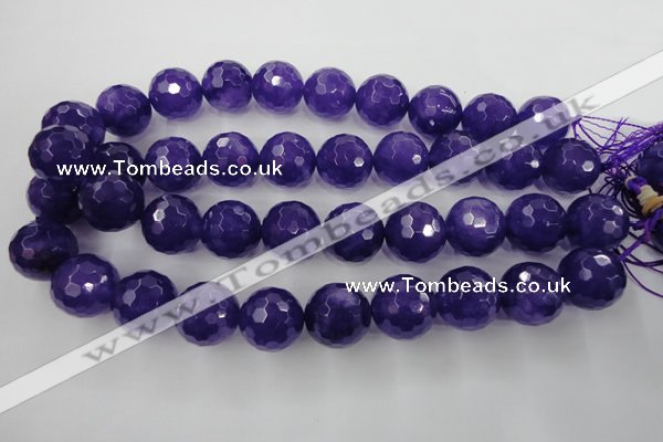 CCN1259 15.5 inches 20mm faceted round candy jade beads wholesale