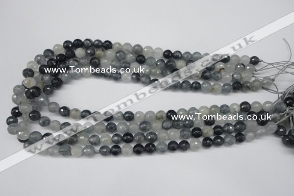 CCN1263 15.5 inches 8mm faceted round candy jade beads wholesale