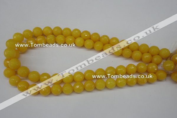 CCN1275 15.5 inches 12mm faceted round candy jade beads wholesale