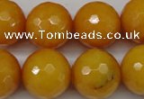 CCN1278 15.5 inches 18mm faceted round candy jade beads wholesale