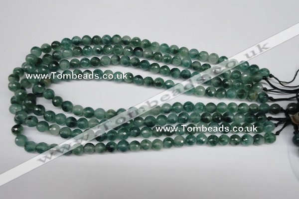 CCN1283 15.5 inches 8mm faceted round rainbow candy jade beads