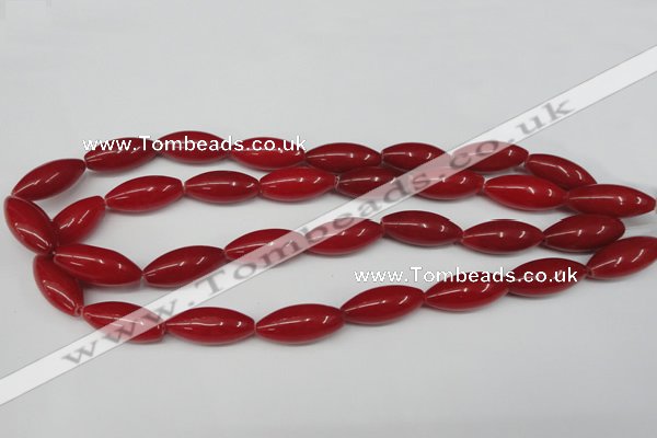 CCN131 15.5 inches 10*25mm rice candy jade beads wholesale