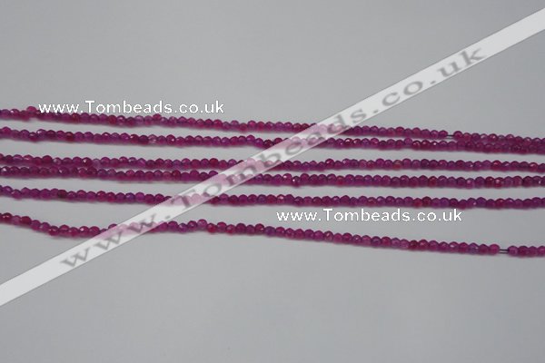 CCN1310 15.5 inches 3mm faceted round candy jade beads wholesale