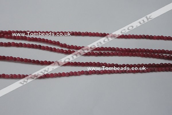 CCN1315 15.5 inches 3mm faceted round candy jade beads wholesale