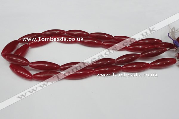 CCN135 15.5 inches 10*30mm rice candy jade beads wholesale