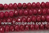 CCN1353 15.5 inches 5*8mm faceted rondelle candy jade beads