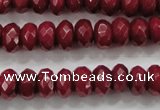 CCN1354 15.5 inches 6*10mm faceted rondelle candy jade beads