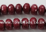 CCN1356 15.5 inches 10*14mm faceted rondelle candy jade beads