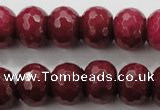 CCN1357 15.5 inches 12*16mm faceted rondelle candy jade beads