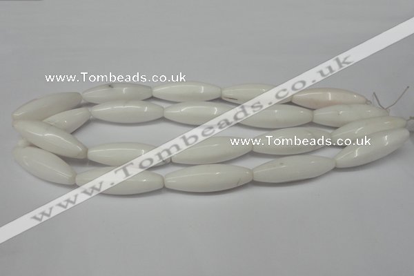 CCN136 15.5 inches 12*40mm rice candy jade beads wholesale