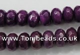 CCN1375 15.5 inches 8*12mm faceted rondelle candy jade beads