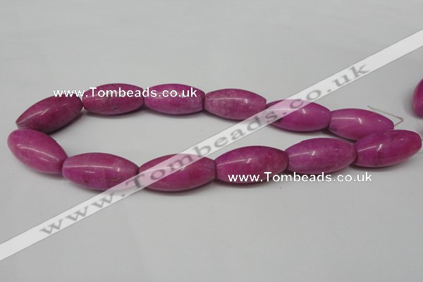 CCN138 15.5 inches 15*30mm rice candy jade beads wholesale