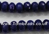 CCN1385 15.5 inches 8*12mm faceted rondelle candy jade beads