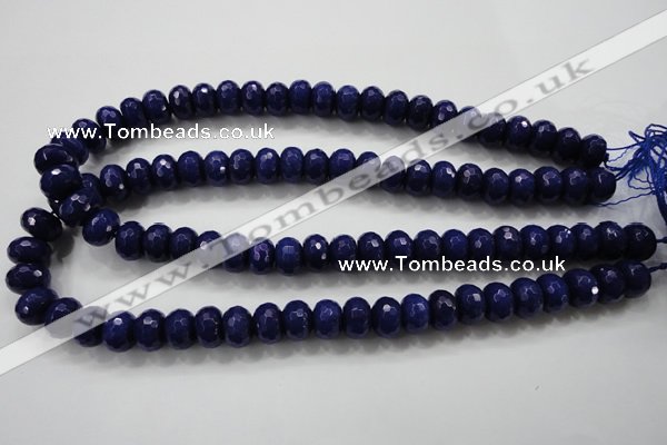 CCN1385 15.5 inches 8*12mm faceted rondelle candy jade beads