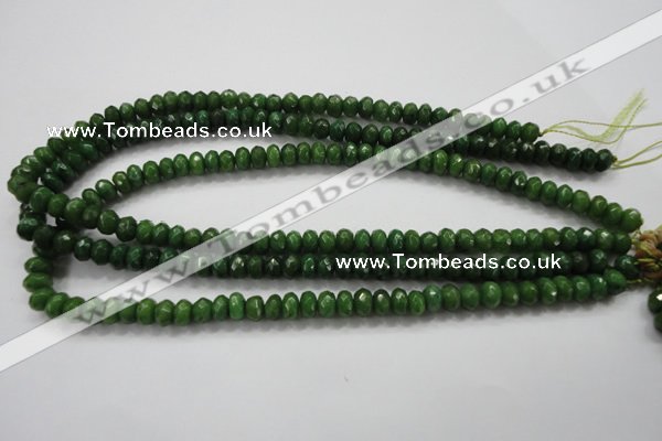 CCN1403 15.5 inches 5*8mm faceted rondelle candy jade beads