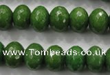 CCN1406 15.5 inches 10*14mm faceted rondelle candy jade beads