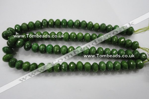 CCN1406 15.5 inches 10*14mm faceted rondelle candy jade beads