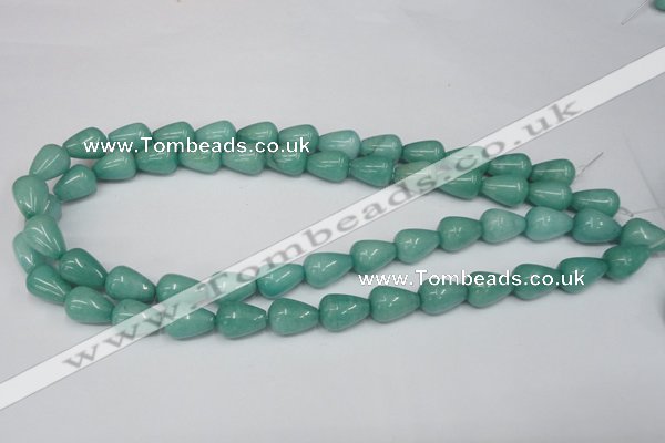 CCN141 15.5 inches 10*14mm teardrop candy jade beads wholesale