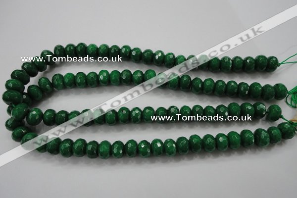 CCN1415 15.5 inches 8*12mm faceted rondelle candy jade beads