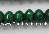 CCN1416 15.5 inches 10*14mm faceted rondelle candy jade beads