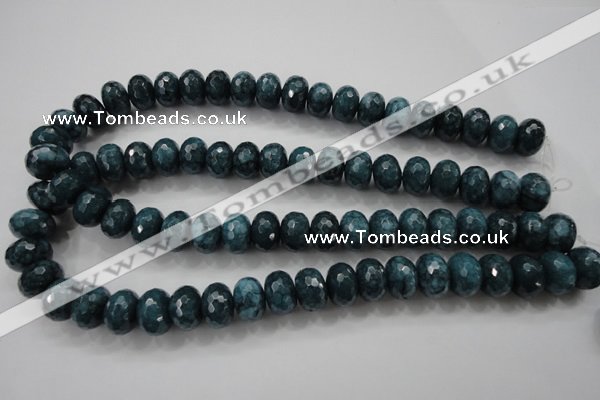 CCN1426 15.5 inches 10*14mm faceted rondelle candy jade beads