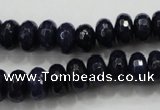 CCN1434 15.5 inches 6*10mm faceted rondelle candy jade beads