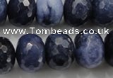 CCN1438 15.5 inches 13*18mm faceted rondelle candy jade beads