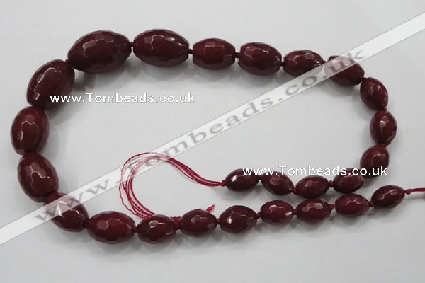 CCN1511 15.5 inches 10*14mm – 20*30mm faceted rice candy jade beads