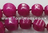 CCN1530 15.5 inches 8*8mm - 20*20mm pumpkin candy jade beads