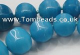 CCN1535 15.5 inches 8*8mm - 20*20mm pumpkin candy jade beads