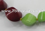 CCN1544 15.5 inches 10*14mm - 20*25mm twisted tetrahedron candy jade beads