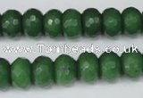 CCN156 15.5 inches 8*12mm faceted rondelle candy jade beads