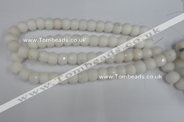 CCN160 15.5 inches 12*16mm faceted rondelle candy jade beads