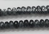 CCN1601 15.5 inches 6*10mm faceted rondelle candy jade beads