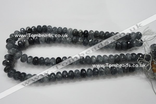 CCN1602 15.5 inches 8*12mm faceted rondelle candy jade beads