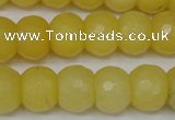CCN161 15.5 inches 12*16mm faceted rondelle candy jade beads