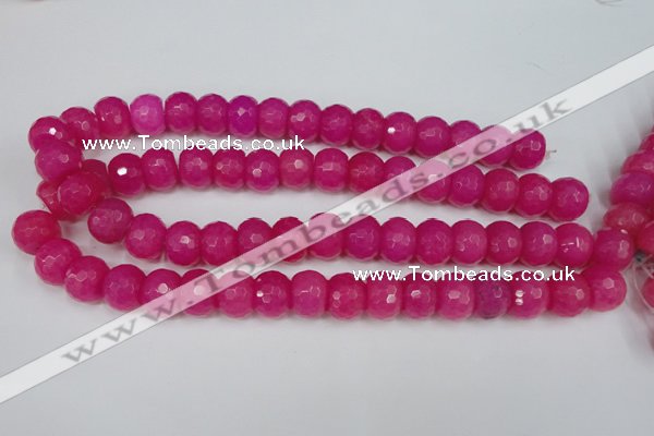 CCN165 15.5 inches 12*16mm faceted rondelle candy jade beads