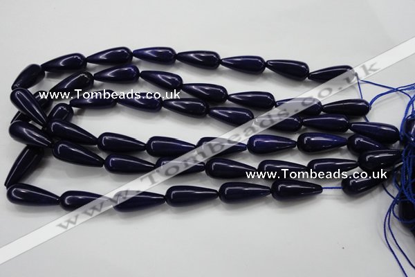 CCN1685 15.5 inches 10*25mm teardrop candy jade beads wholesale