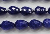 CCN1688 15.5 inches 10*14mm faceted teardrop candy jade beads wholesale