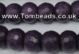 CCN169 15.5 inches 12*16mm faceted rondelle candy jade beads