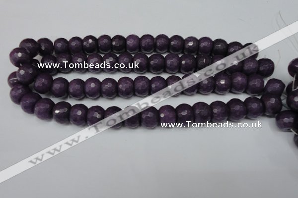 CCN169 15.5 inches 12*16mm faceted rondelle candy jade beads